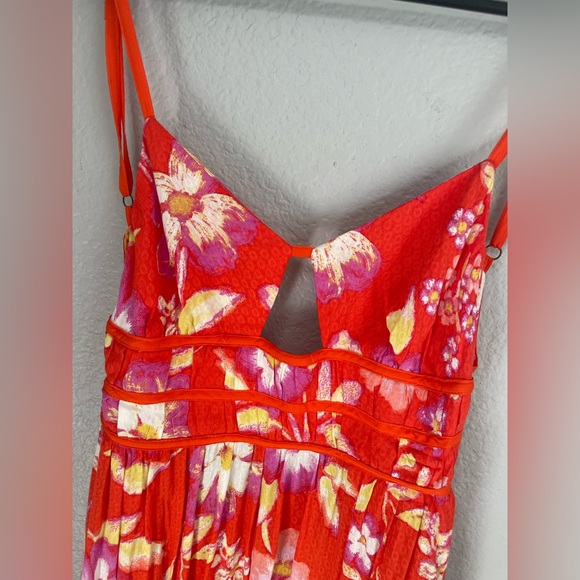 NWT FREE PEOPLE WOMEN'S WISTERIA FLORAL PRINT MAXI DRESS - Picture 6 of 9